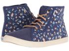 Toms Camarillo (deep Cobalt Vintage Flower) Women's Lace Up Casual Shoes