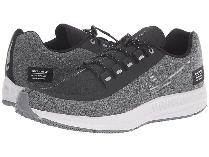 Nike Air Zoom Winflo 5 Run Shield (black/metallic Silver/cool Grey) Men's Running Shoes