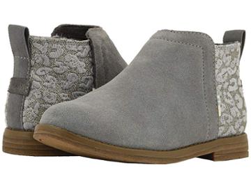 Toms Kids Deia (little Kid/big Kid) (shade Suede/cheetah Embroidery) Girl's Shoes