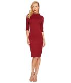 Unique Vintage Cassidy Wiggle Dress (rust Red) Women's Dress