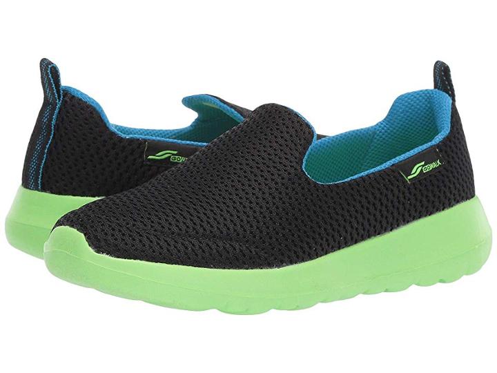 Skechers Kids Gowalk Max (little Kid/big Kid) (black Lime) Boy's Shoes