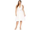 Unique Vintage Plus Size Halter Tarrytown Hostess Dress (white) Women's Dress