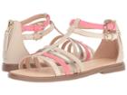 Geox Kids Jr Sandal Karly Girl 12 (big Kid) (light Beige/coral) Girl's Shoes