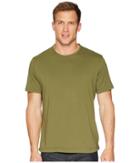 Robert Graham Neo Knit Crew T-shirt (olive) Men's Clothing