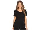 The Kooples T-shirt Basique Manche Courtes Jersey (black) Women's T Shirt