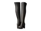 Michael Michael Kors Sabrina Boot (black Tumbled Leather/stretch Tumbled Leather) Women's Boots
