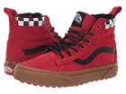 Vans Kids Sk8-hi Mte (little Kid/big Kid) ((mte) Checkerboard/racing Red) Boys Shoes