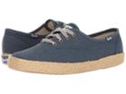 Keds Champion Salt Wash Canvas Jute (navy) Women's Lace Up Casual Shoes