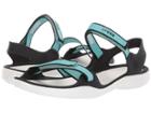 Crocs Swiftwater Webbing Sandal (pool/white) Women's Sandals