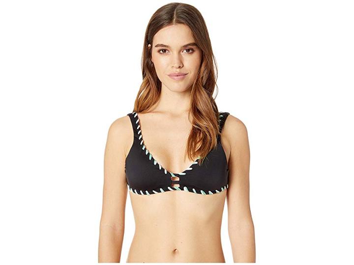 Becca By Rebecca Virtue Camille Reverse Bralette (black) Women's Swimwear