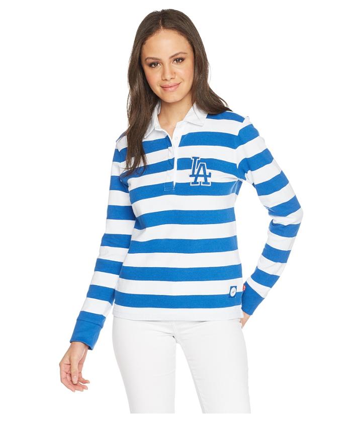 Levi's(r) Womens La Dodgers Striped Rugby Shirt (blue) Women's Clothing