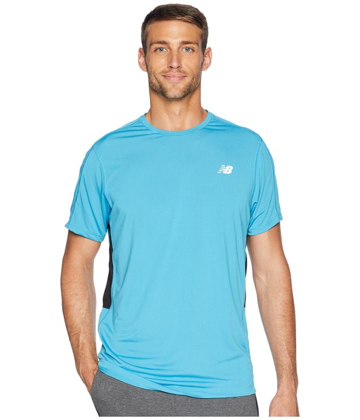 New Balance Accelerate Short Sleeve (cadet) Men's Short Sleeve Pullover