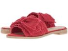 Kelsi Dagger Brooklyn Revere Slide (red Leather/denim) Women's Shoes