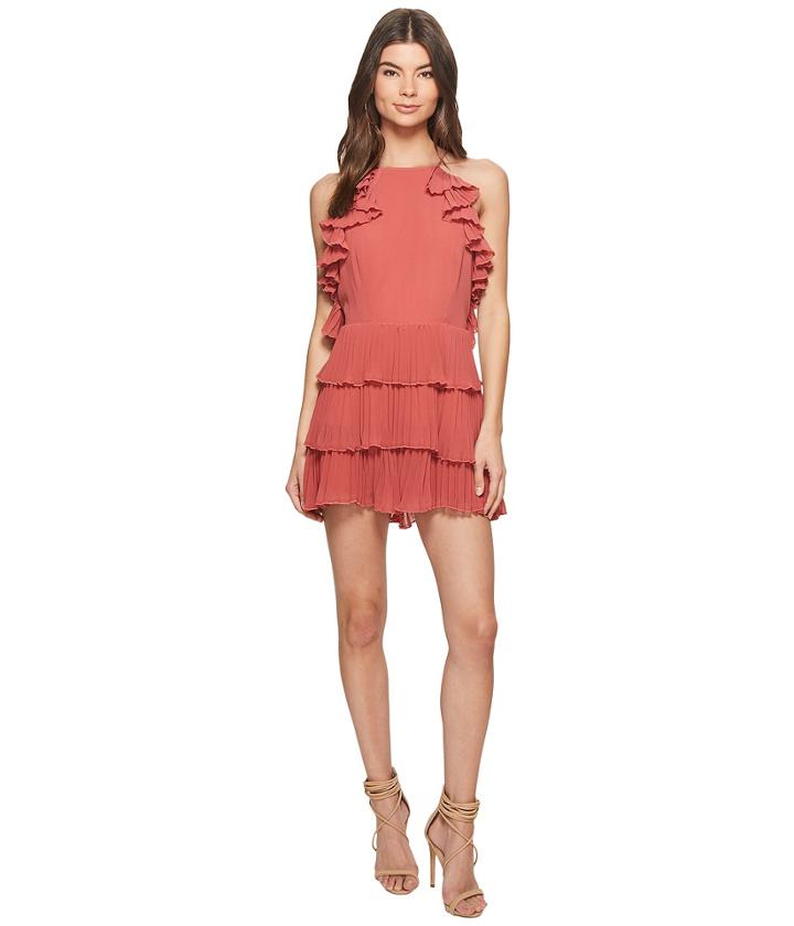 Keepsake The Label Say Something Playsuit (mineral Red) Women's Jumpsuit & Rompers One Piece
