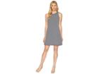 Three Dots Desert Stripe A-line Tank Dress W/ Tie-back (night Iris) Women's Dress