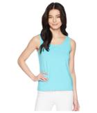 Nic+zoe Petite Perfect Tank Top (aqua) Women's Clothing