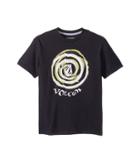 Volcom Kids Comes Around Short Sleeve Tee (big Kids) (black) Boy's T Shirt