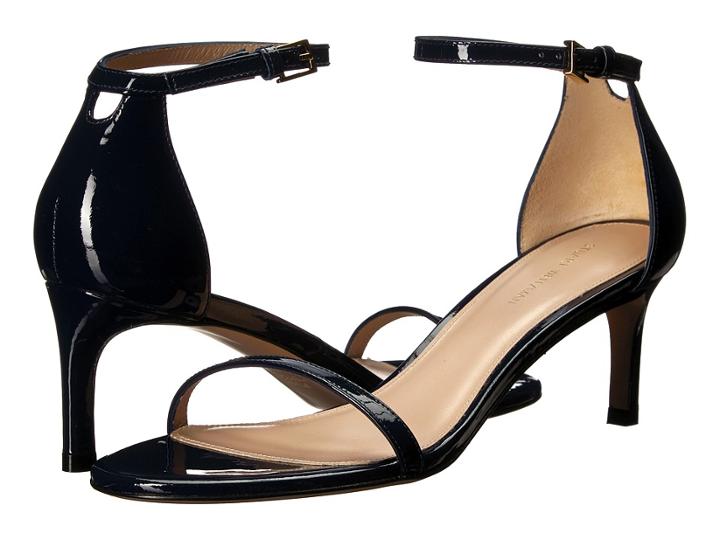 Stuart Weitzman 45nudisttraditional (french Navy Gloss) Women's Shoes