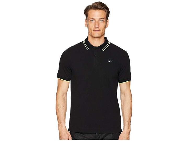 Mcq Tipped Polo (misc Black) Men's Clothing