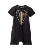 Rock Your Baby Tuxedo Short Sleeve Playsuit (infant) (black) Boy's Jumpsuit & Rompers One Piece