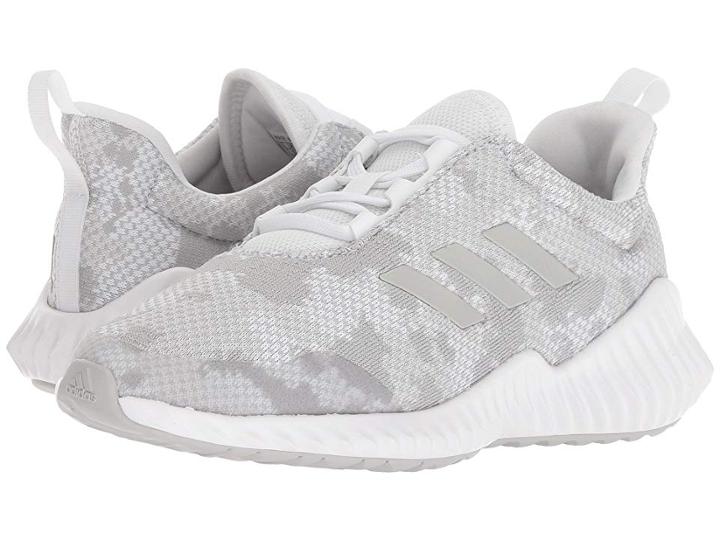 Adidas Kids Fortarun (little Kid/big Kid) (white/grey) Kid's Shoes