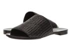 Michael Kors Byrne (black Woven Leather) Women's Slippers