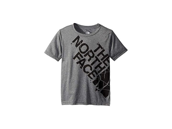 The North Face Kids Short Sleeve Reaxion 2.0 Tee (little Kids/big Kids) (tnf Medium Grey Heather/tnf Black (prior Season)) Boy's T Shirt