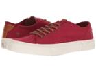 Frye Ludlow Low (red Canvas) Men's Lace Up Casual Shoes