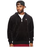 Fila Velour Hoodie Jacket (black) Men's Coat
