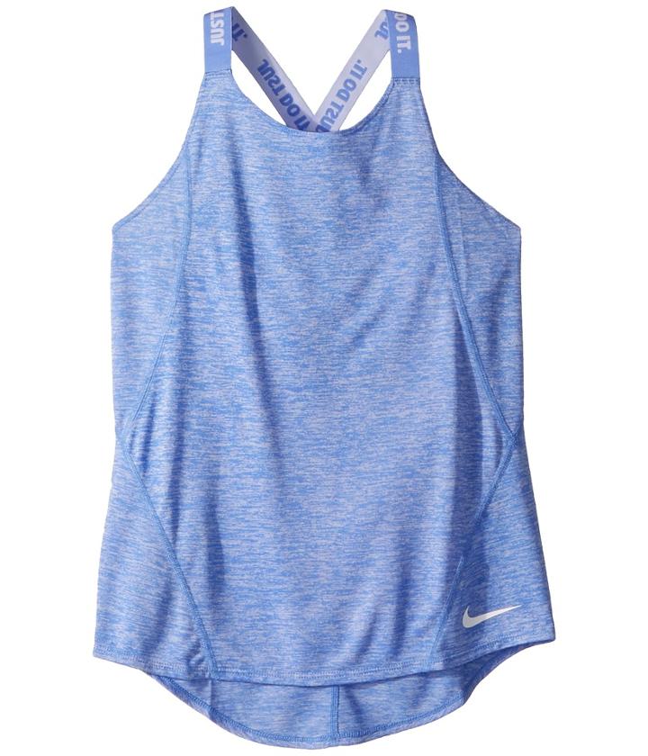 Nike Kids Dry Training Tank Top Elastika (little Kids/big Kids) (royal Pulse/royal Pulse/white) Girl's Sleeveless