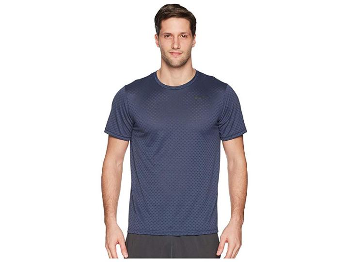 Nike Brt Top Short Sleeve Vent (thunder Blue/black) Men's Workout