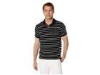U.s. Polo Assn. Slim Fit Fine Stripe Polo (black) Men's Clothing