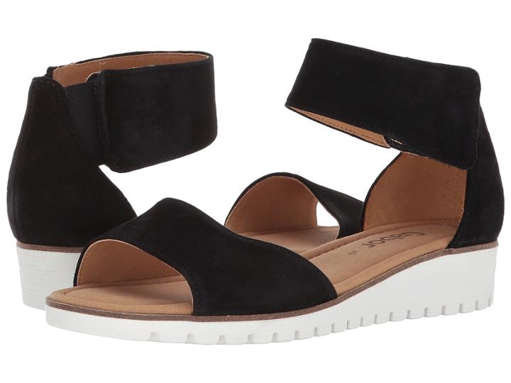 Gabor Gabor 84.570 (black Samtchevreau) Women's Dress Sandals