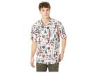 Quiksilver Waterman Mele Kalilimaka Short Sleeve Christmas Shirt (rainy Day) Men's Clothing