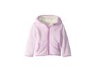 Joules Kids Reversible Printed Zip-up Fleece (infant) (neon Mauve Zig Zag) Girl's Fleece