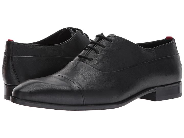 Boss Hugo Boss Dress Appeal Leather Lace-up Oxford By Hugo (black) Men's Lace Up Casual Shoes