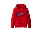 Nike Kids Halftone Sportball Hoodie (little Kids) (gym Red) Boy's Clothing