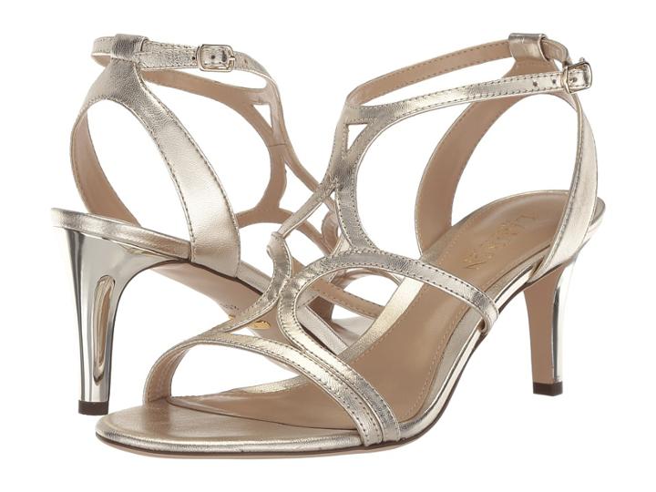 Lauren Ralph Lauren Gilah (platino Metallic Kidskin) Women's Shoes