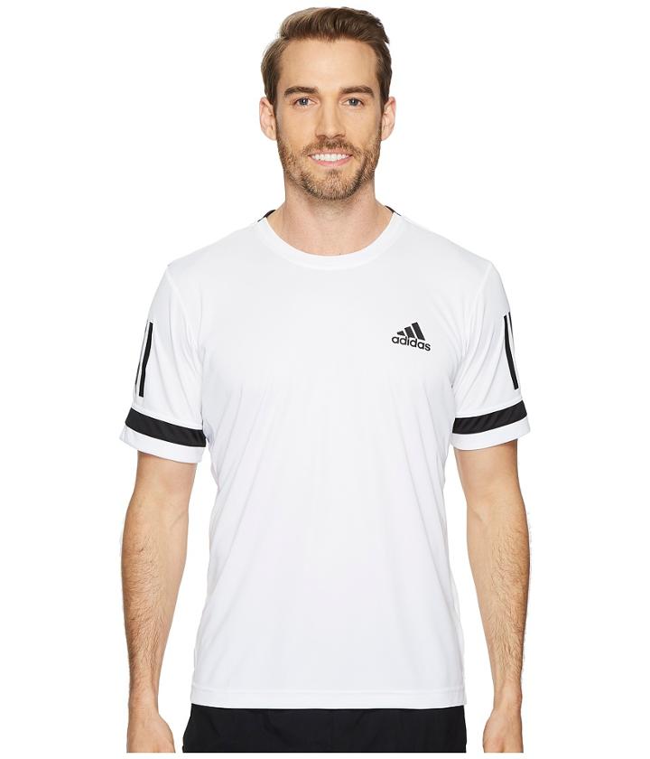 Adidas Club 3-stripes Tee (white) Men's T Shirt