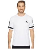 Adidas Club 3-stripes Tee (white) Men's T Shirt