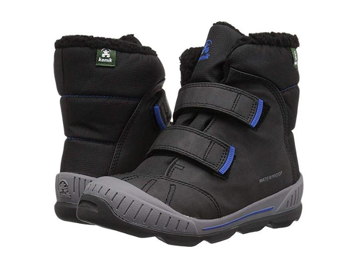Kamik Kids Parker 2 (toddler/little Kid/big Kid) (black/blue) Boys Shoes