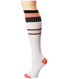 Ugg Stripe Knee High Socks (white Multi) Women's Knee High Socks Shoes