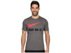 Nike Just Do Ittm Swooshtm Tee (charcoal Heather) Men's Clothing
