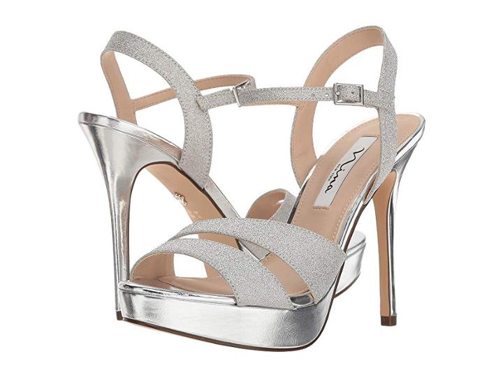 Nina Silana (silver Glitter) High Heels