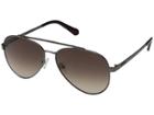 Guess Gu6918 (shiny Gunmetal/gradient Brown) Fashion Sunglasses