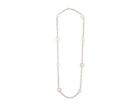 Michael Kors Monogram Disc Station Necklace (rose Gold) Necklace