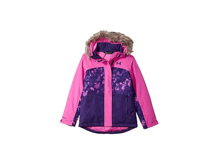 Under Armour Kids Ua Rocky Pine Jacket (big Kids) (flou Fuchsia) Girl's Coat
