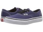 Vans Kids Authentic (little Kid/big Kid) (medieval Blue/black) Boys Shoes