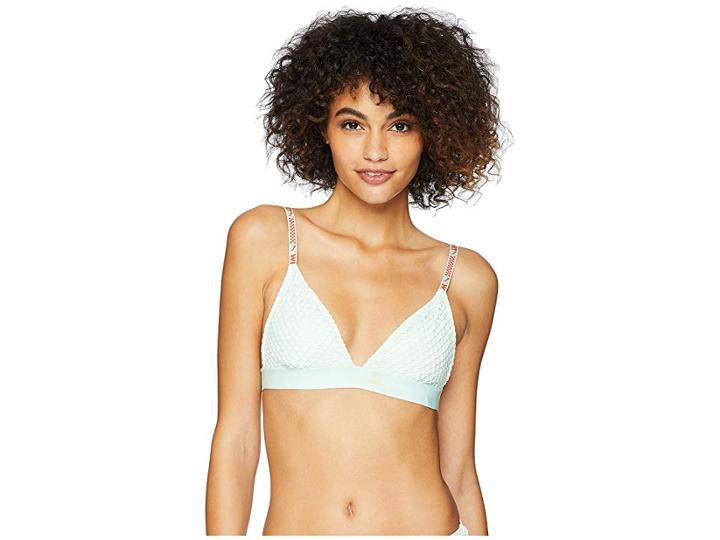 Puma Puma X Fenty By Rihanna Mesh Triangle Bikini Top (bay) Women's Swimwear