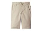 Nautica Kids Slim Flat Front Twill Shorts (big Kids) (khaki) Boy's Shorts